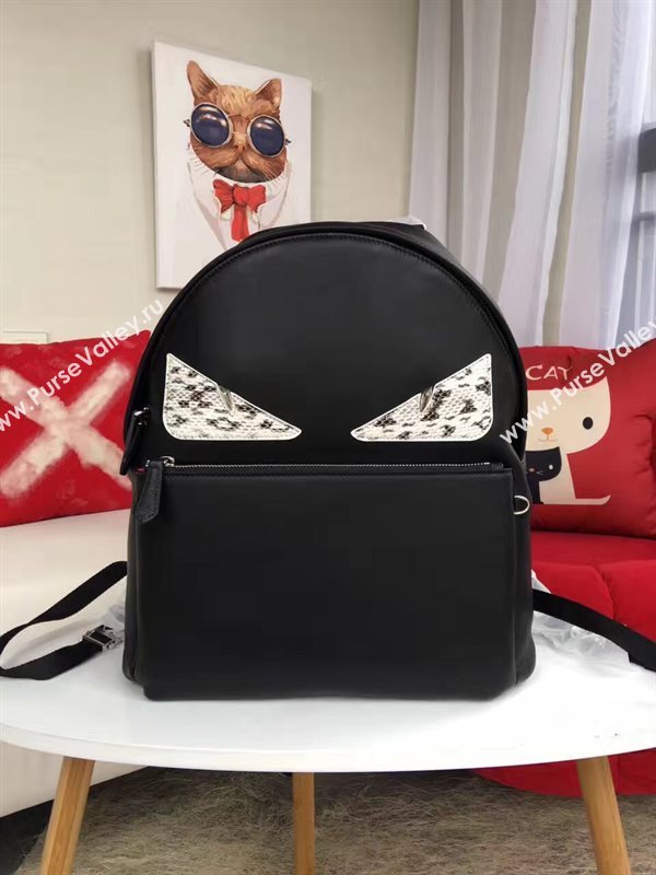 Fendi large backpack black gray v bag 5588