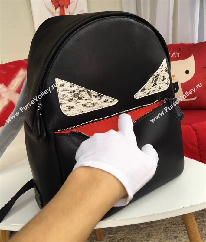 Fendi large backpack black gray v bag 5588