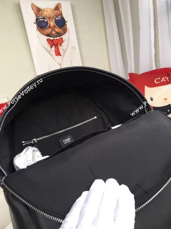 Fendi large backpack black gray v bag 5588