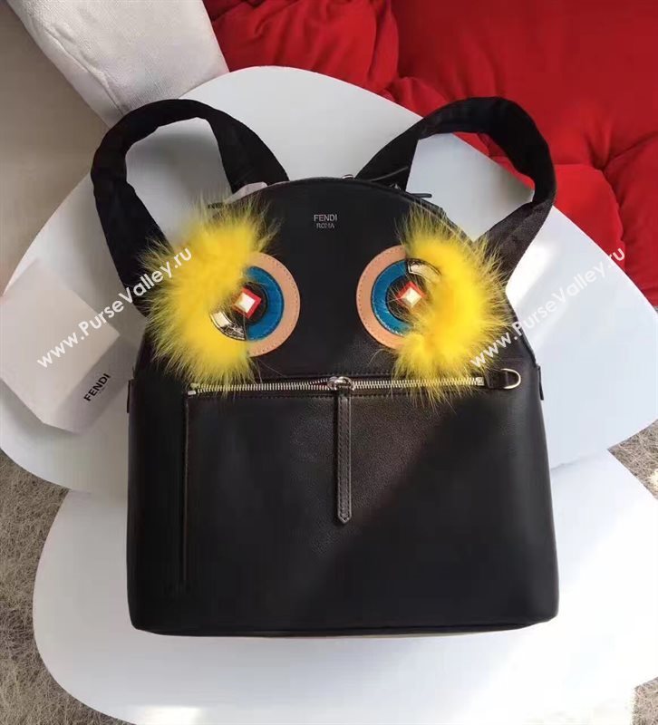 Fendi monster black backpack bag 5589