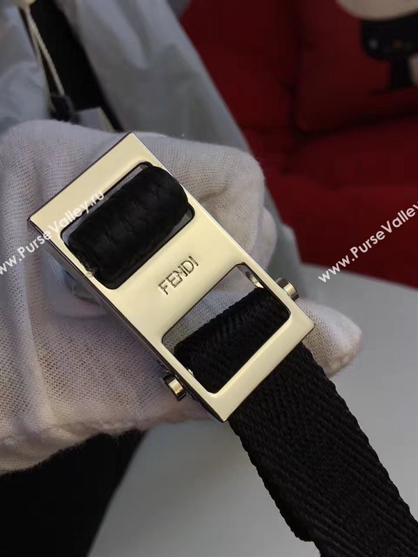 Fendi large monster backpack yellow black bag 5591