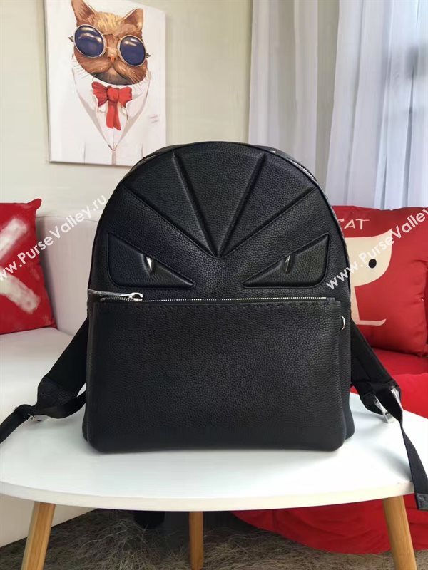 Fendi large monster black backpack bag 5592