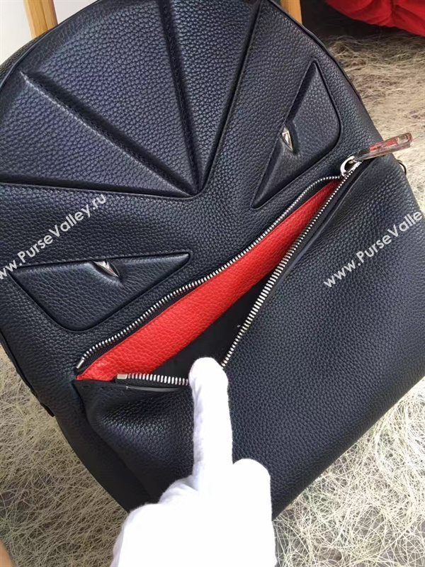 Fendi large monster black backpack bag 5592
