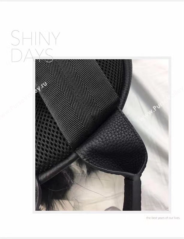 Fendi large monster backpack black tri bag 5593