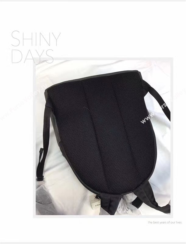 Fendi large monster backpack black tri bag 5593