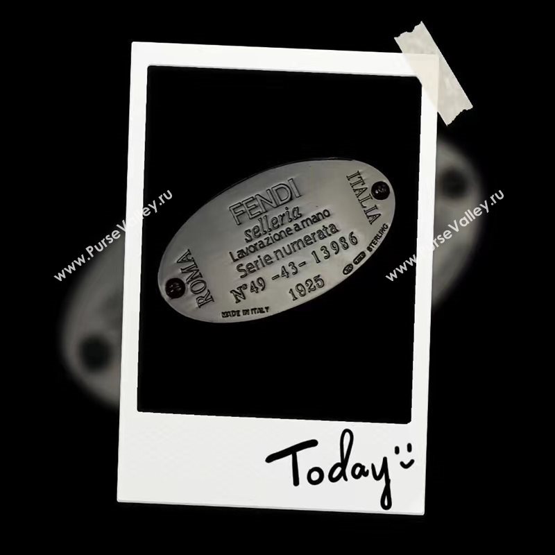 Fendi large monster backpack black tri bag 5593