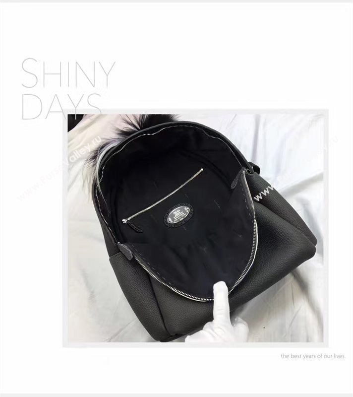 Fendi large monster backpack black tri bag 5593