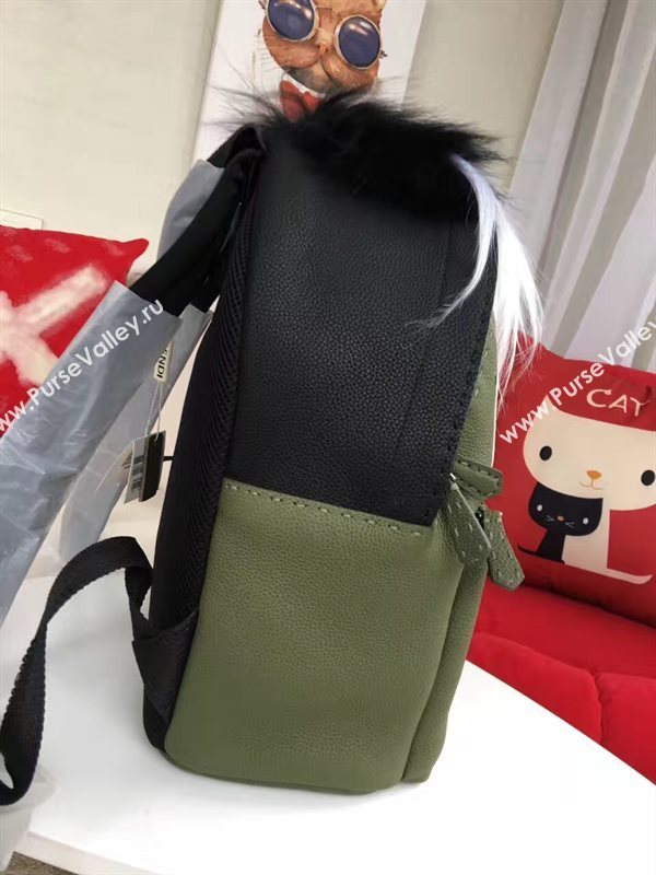 Fendi large monster backpack white green bag 5594