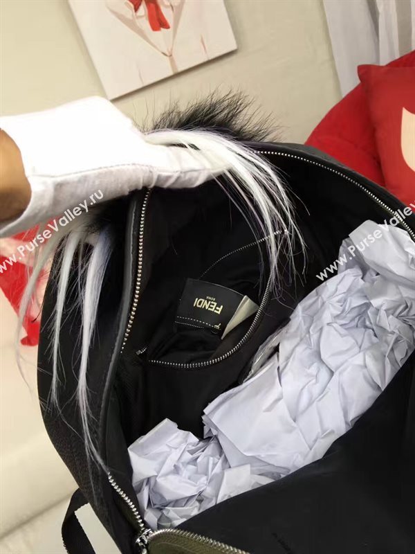 Fendi large monster backpack white green bag 5594