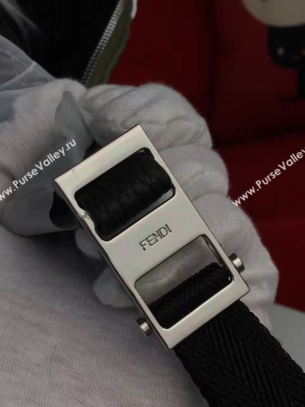 Fendi large monster backpack white green bag 5594