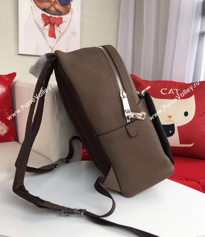 Fendi large monster backpack pocket black bag 5595