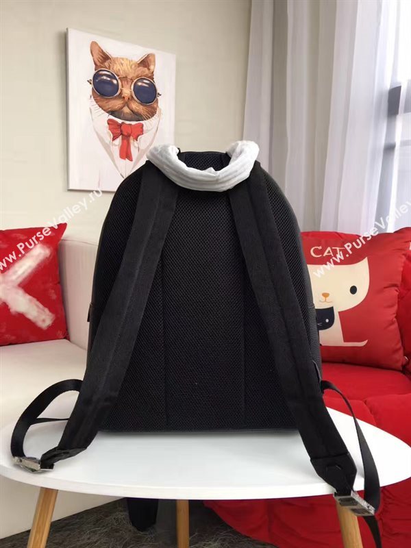 Fendi large monster backpack black red v bag 5596