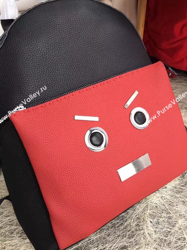 Fendi large monster backpack black red v bag 5596