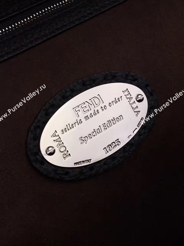 Fendi large monster backpack black red v bag 5596