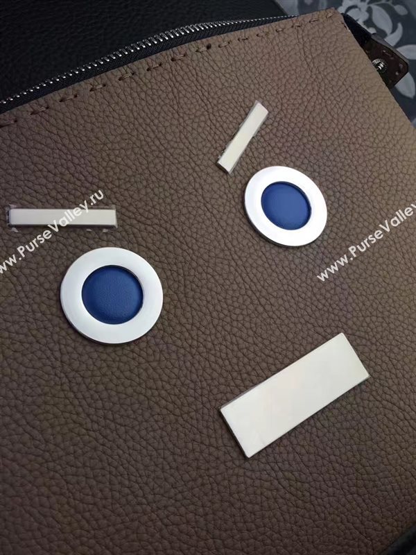 Fendi large monster backpack black gray v bag 5597