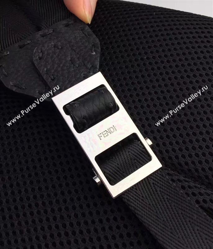 Fendi large monster backpack black gray v bag 5597