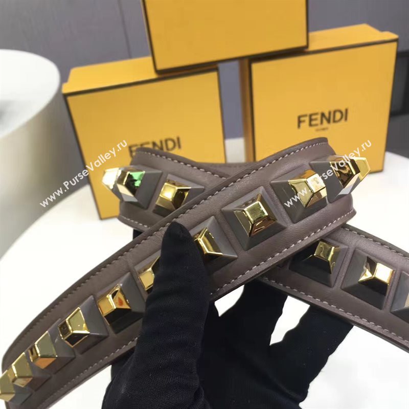 Fendi strap you gray gold v hardware 5505
