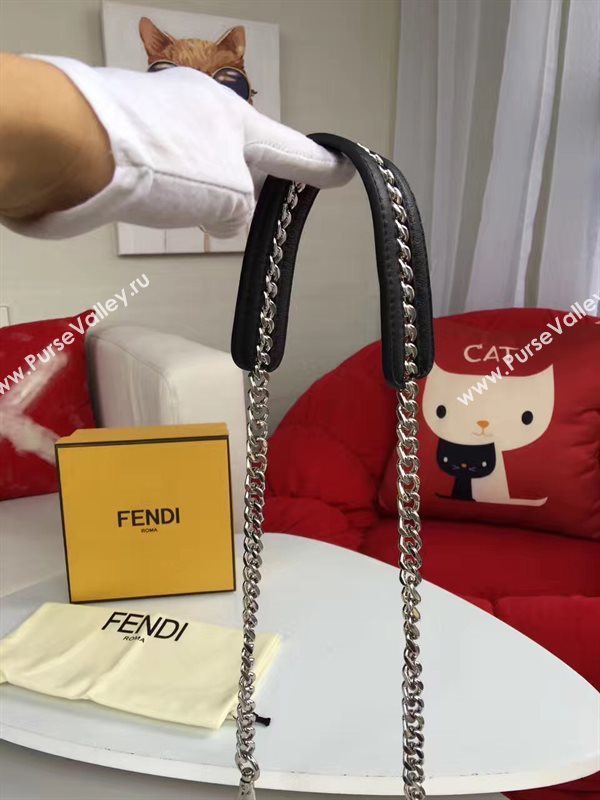 Fendi strap you v black silver 5515