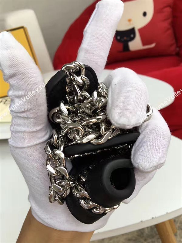 Fendi strap you v black silver 5515