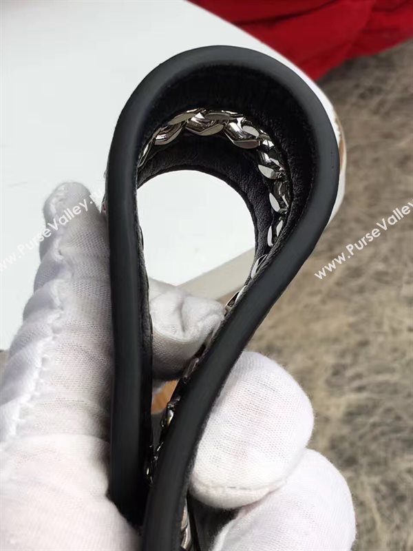 Fendi strap you v black silver 5515