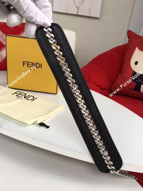 Fendi strap you v black silver 5515