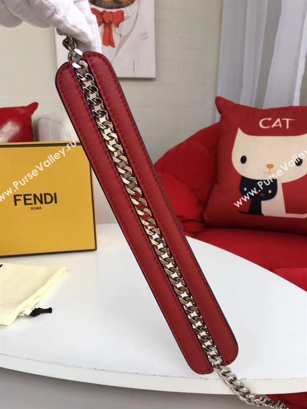 Fendi strap you v red silver 5516