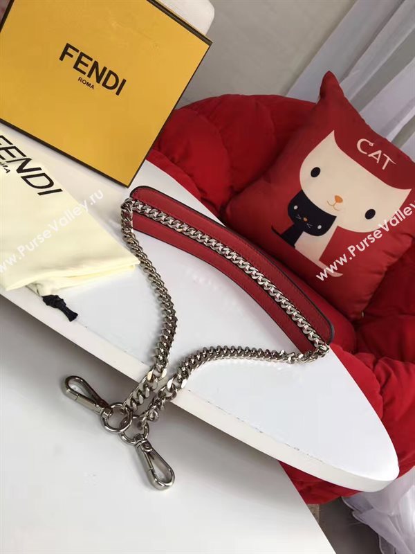 Fendi strap you v red silver 5516