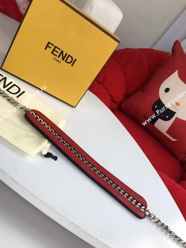 Fendi strap you v red silver 5516