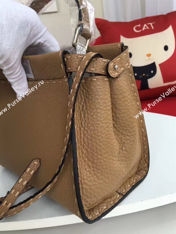 Fendi mini tan peekaboo caviar bag 5532