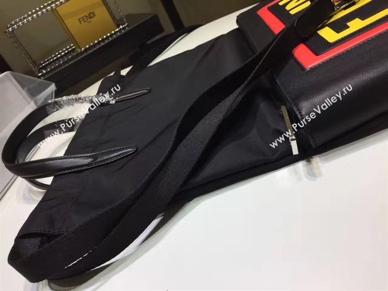 Fendi large backpack black bag 5534