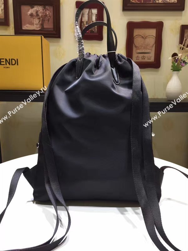 Fendi large backpack black bag 5534