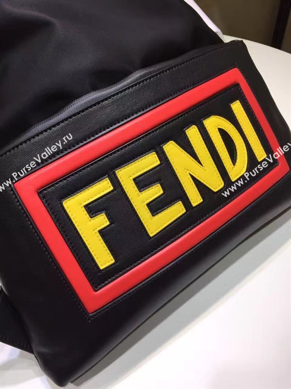 Fendi large backpack black bag 5534