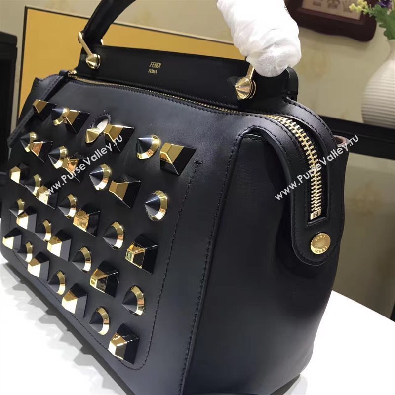 Fendi shoulder tote black bag 5535