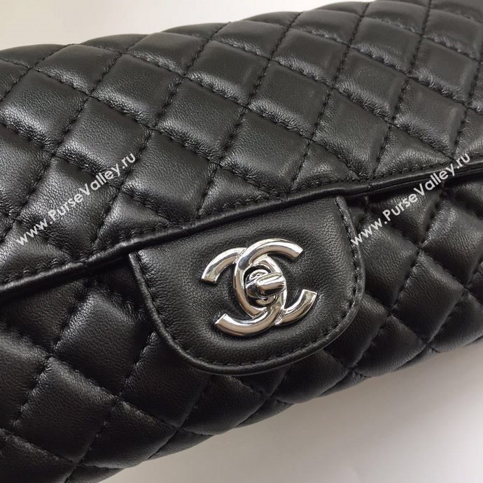 Chanel 80041 small tote shoulder handbag black bag 5664