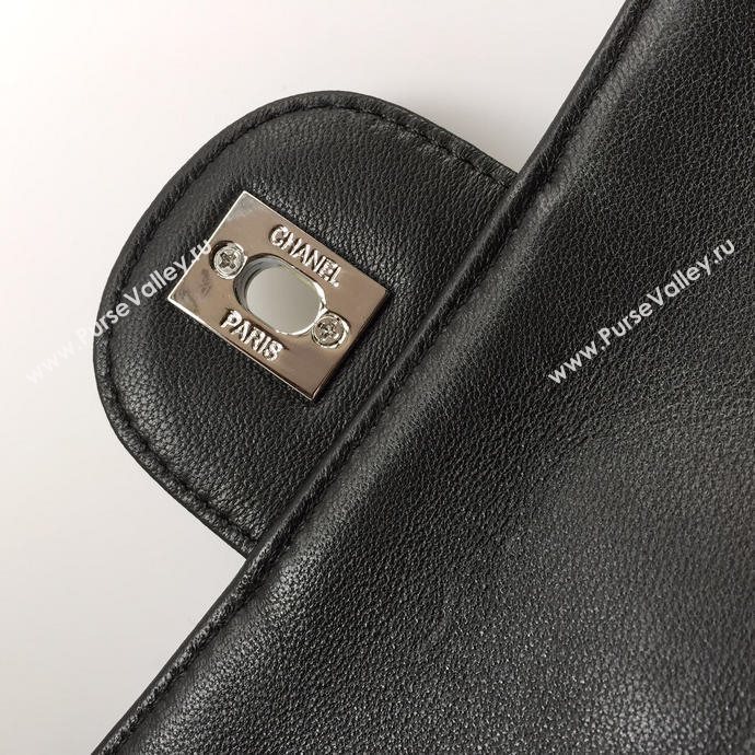 Chanel 80041 small tote shoulder handbag black bag 5664