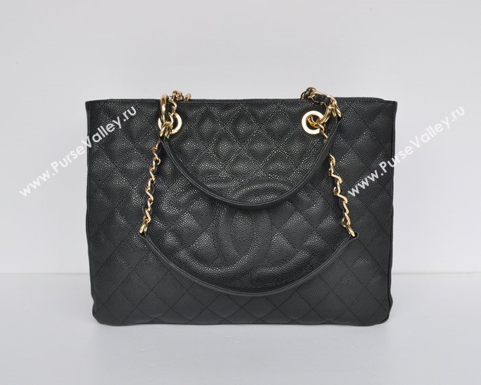 Chanel 50995 large caviar GST shopping handbag black bag 5674