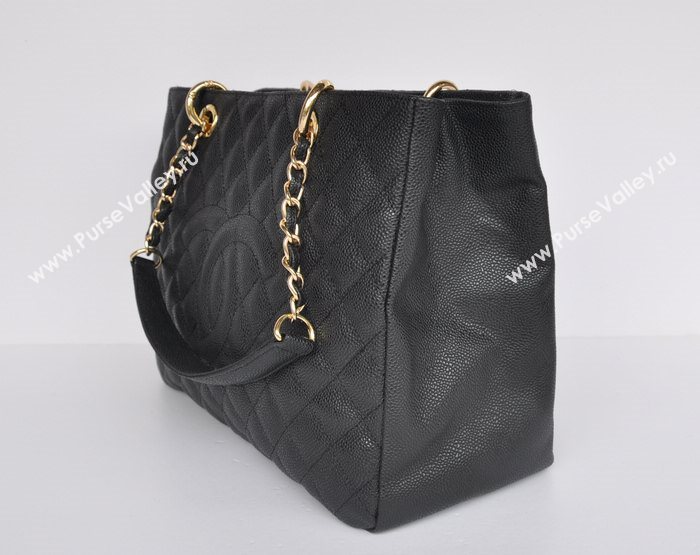 Chanel 50995 large caviar GST shopping handbag black bag 5674