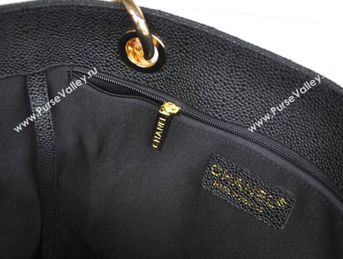 Chanel 50995 large caviar GST shopping handbag black bag 5674