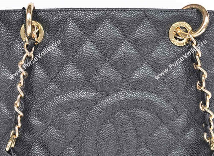 Chanel 50995 large caviar GST shopping handbag black bag 5674