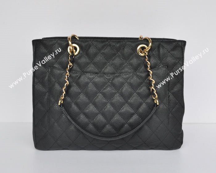 Chanel 50995 large caviar GST shopping handbag black bag 5674
