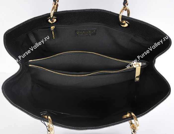 Chanel 50995 large caviar GST shopping handbag black bag 5674