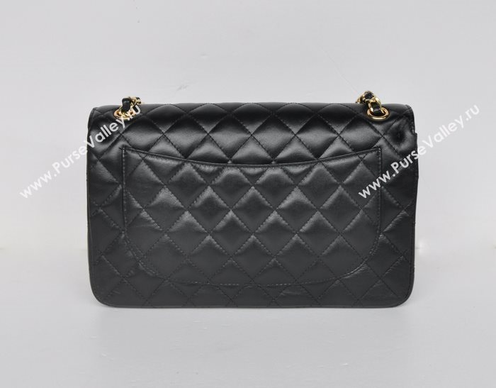 Chanel 58600 JUMBO classic flap handbag black bag 5676