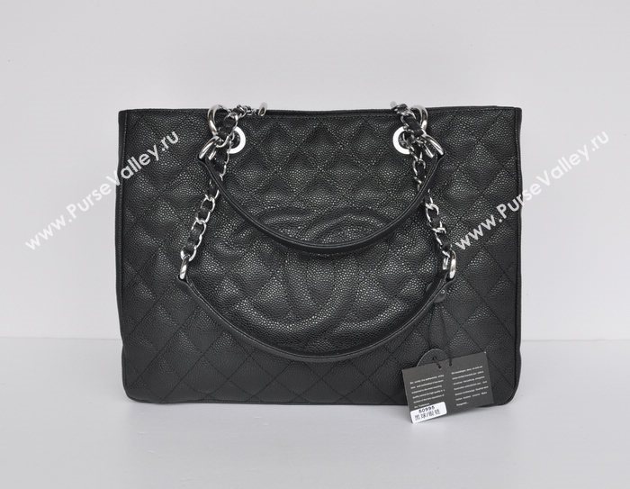 Chanel 50995 large GST shopping handbag black bag 5677