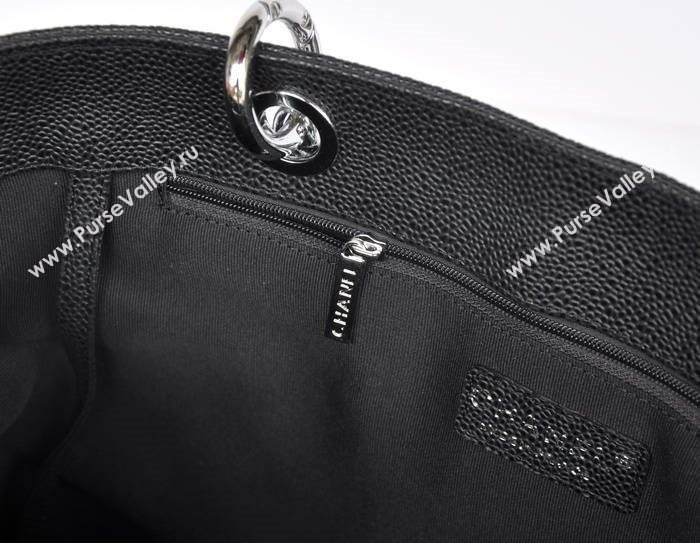 Chanel 50995 large GST shopping handbag black bag 5677