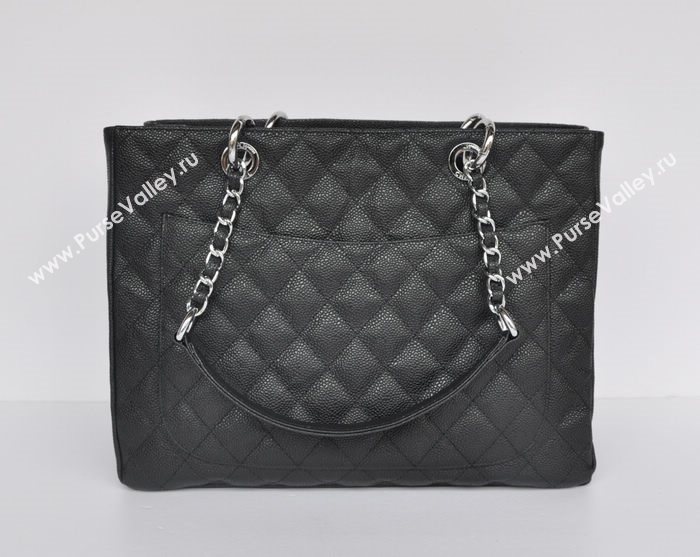 Chanel 50995 large GST shopping handbag black bag 5677