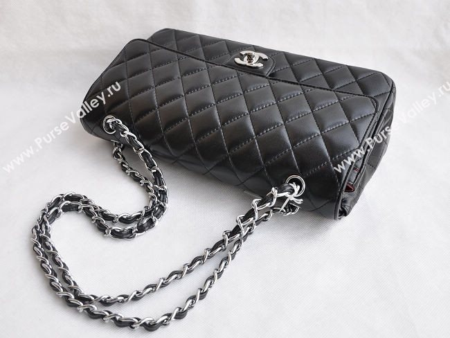 Chanel 1113 large classic flap handbag black bag 5685