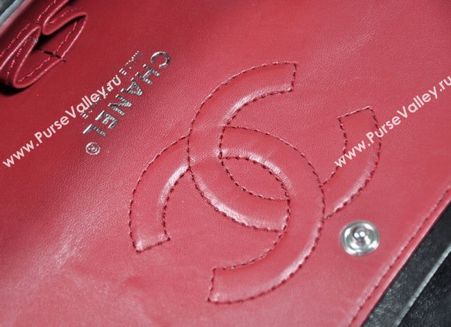 Chanel 1112 leather classic flap handbag black bag 5690