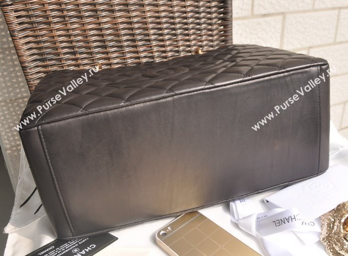 Chanel A50995 lambskin large GST shopping handbag black bag 5691