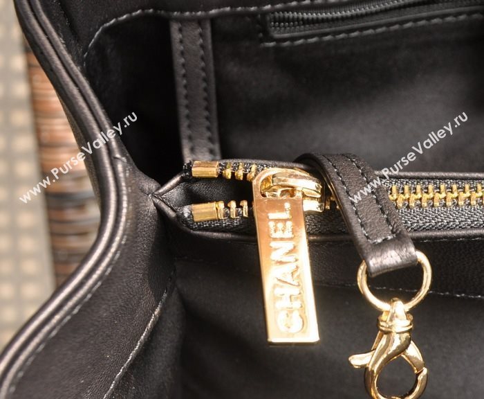 Chanel A50995 lambskin large GST shopping handbag black bag 5691