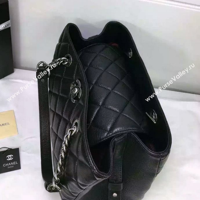Chanel A93021 lambskin large shopping shoulder handbag black bag 5695